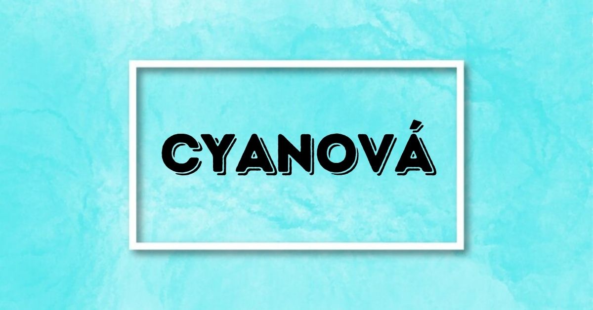 cyanová